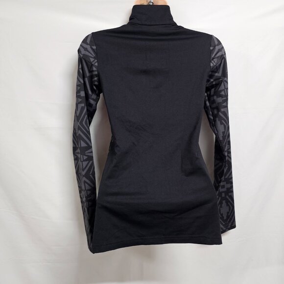 Toni Sailer Half Zip First Layer Performance Ski Top Women Size US 4 Black/Gray - Picture 7 of 14